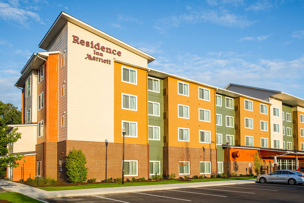 Residence Inn Marriott hotel exterior.