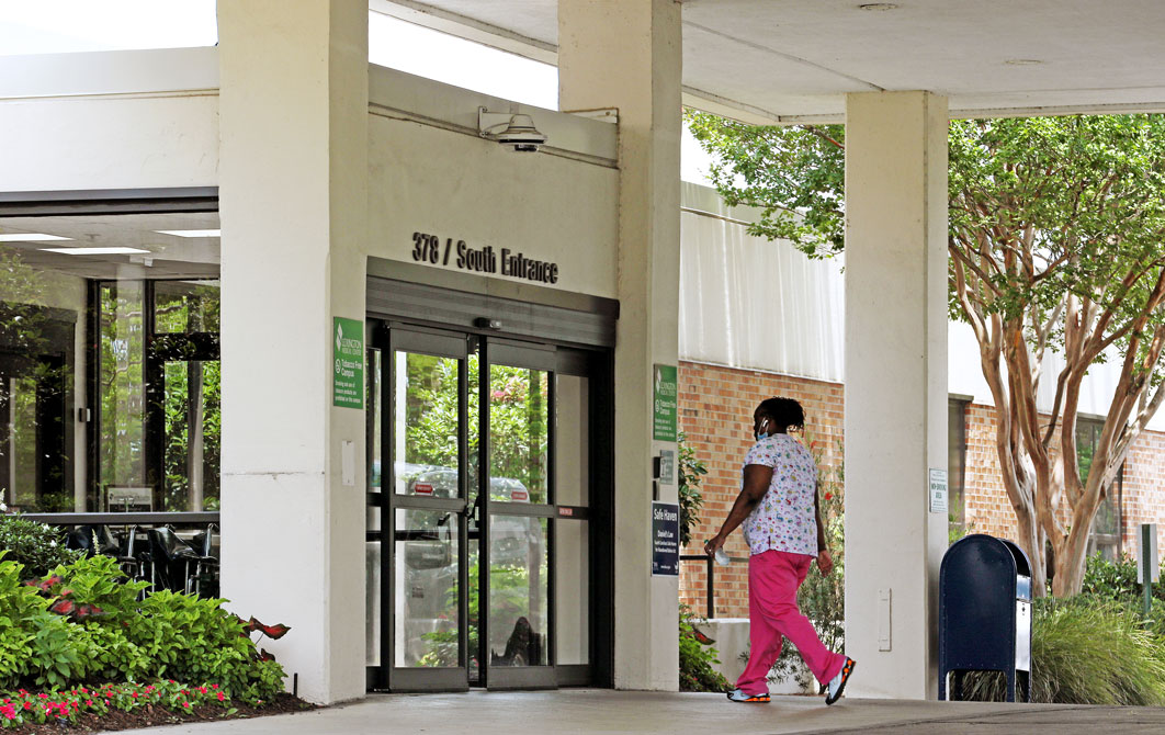 South Tower entrance.